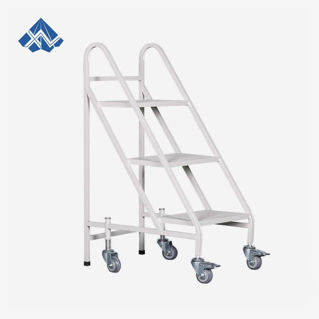 3-Step Steel Library Book Ladder